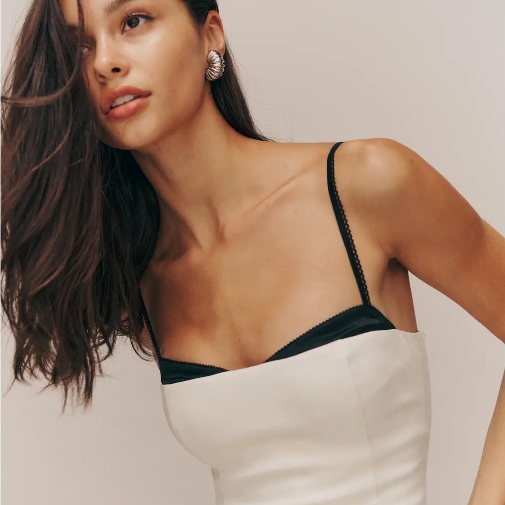 Reformation Black & White Going Out Top
